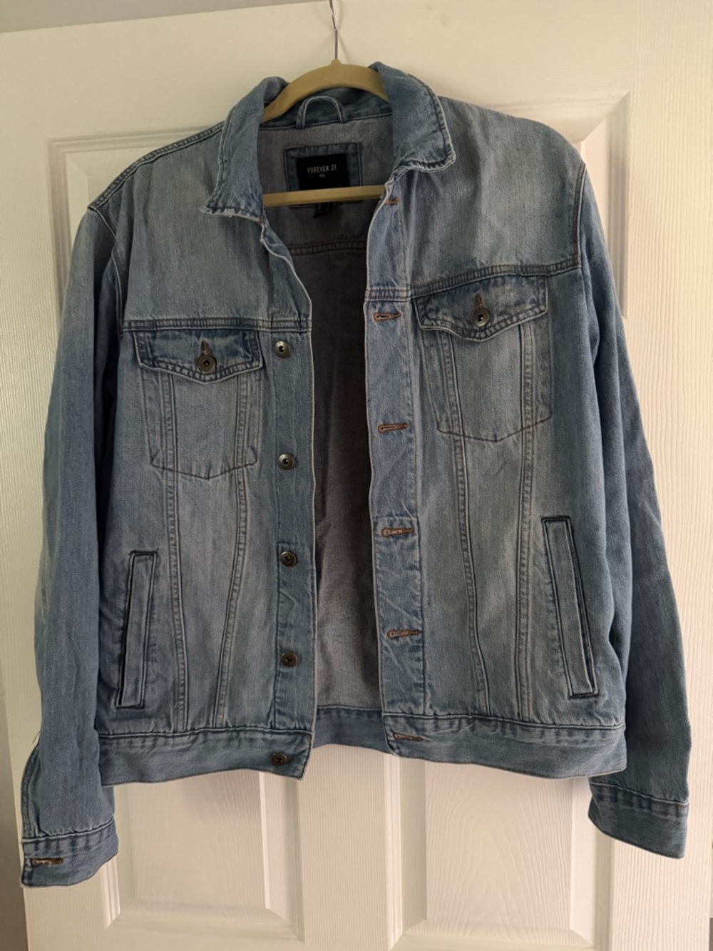 Forever 21 Light Blue Denim Trucker Jacket